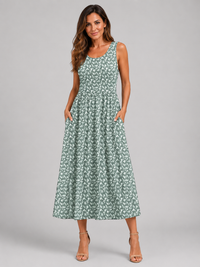 Grün-Weiß Print