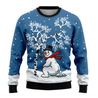Schneemann Blau